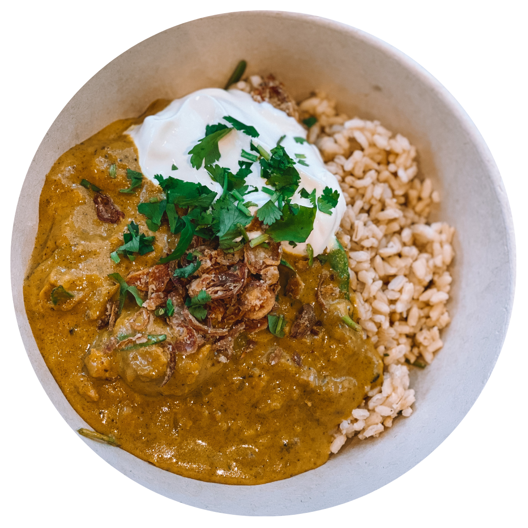 Meal for One-Vietnamese Chicken Curry with Rice